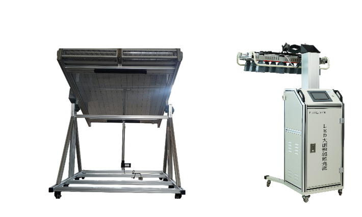 Figure 2: PLS-DPCR-1.0 Square Meter-Scale Photocatalytic Reaction Demonstration Equipment and PLS PGL-O1000 LED Large-Area Irradiation Light Source