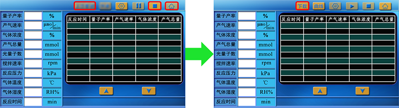 Figure 13. Data download interface of PLR-QY1000 photocatalytic reaction quantum yield measurement system.jpg