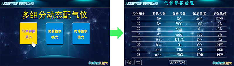 Figure 4. PLD-DGCS05 Multi-Component Dynamic Gas Mixing System gas parameter setting.jpg
