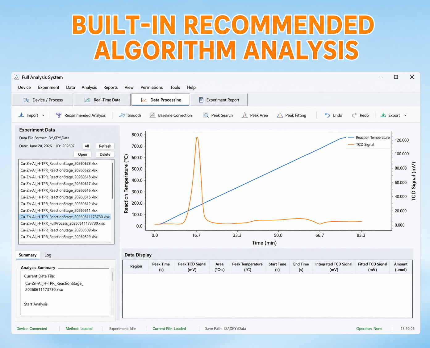 English built-in recommended algorithm analysis screen