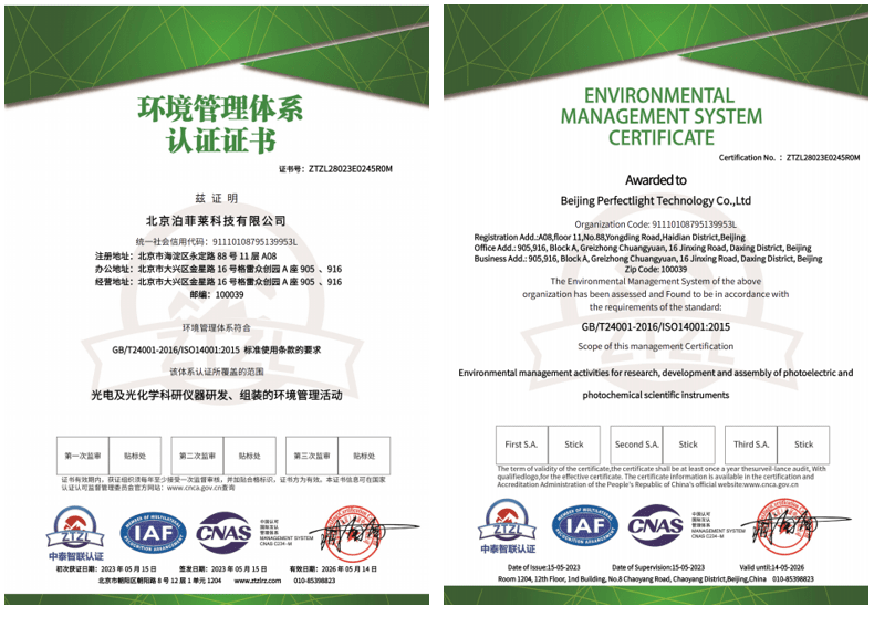 ISO 14001 Environmental Management System Certification